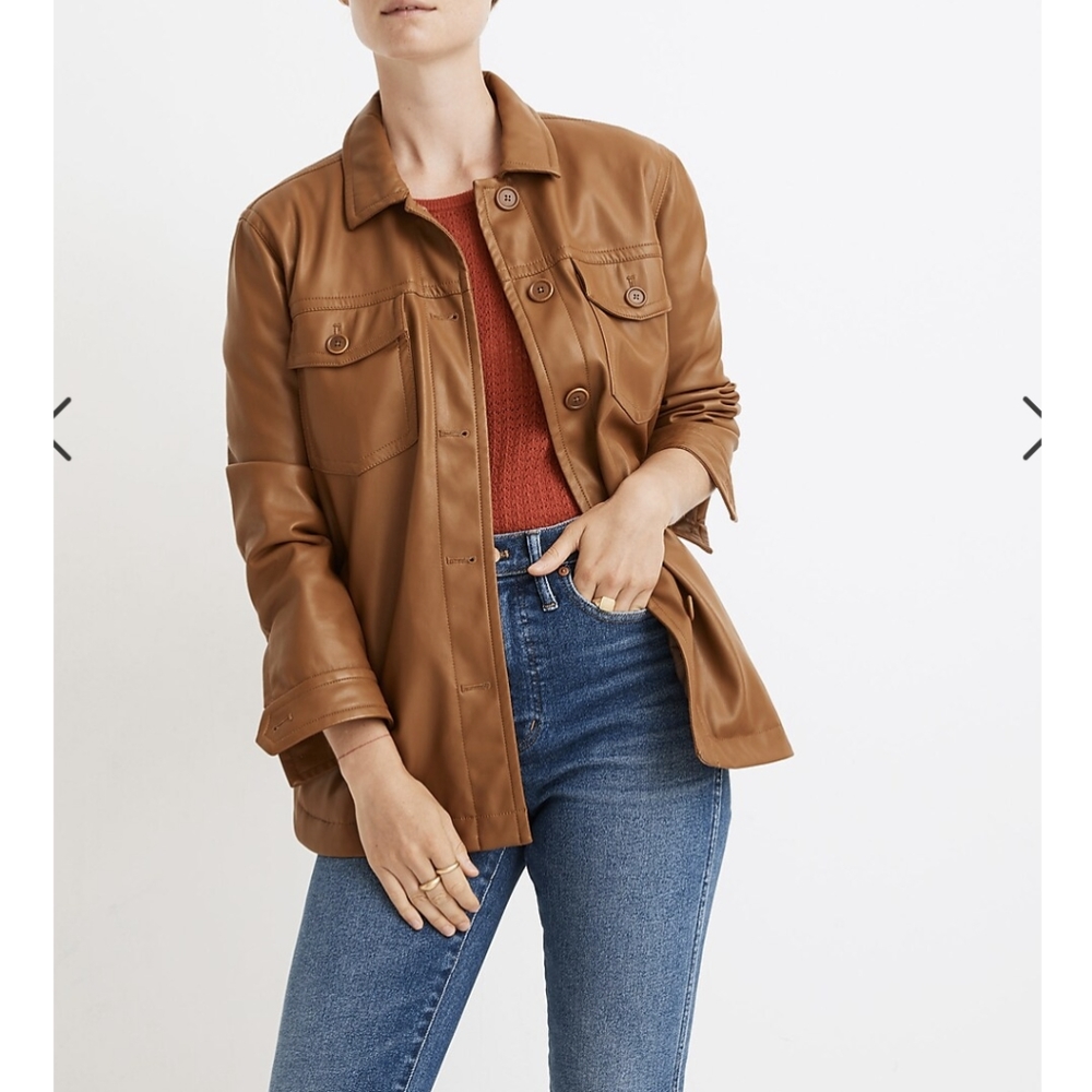 Vegan Leather Chore Jacket